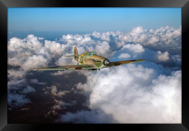 RAF Hurricane JX-L in flight Framed Print by Gary Eason