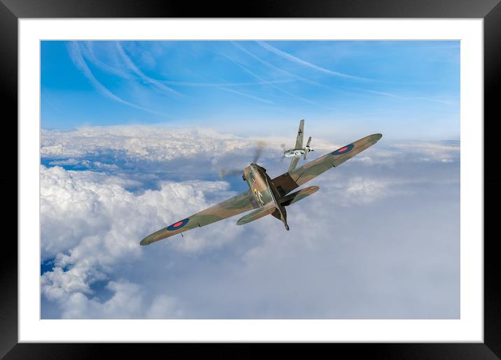 Hawker Hurricane deflection shot Framed Mounted Print by Gary Eason