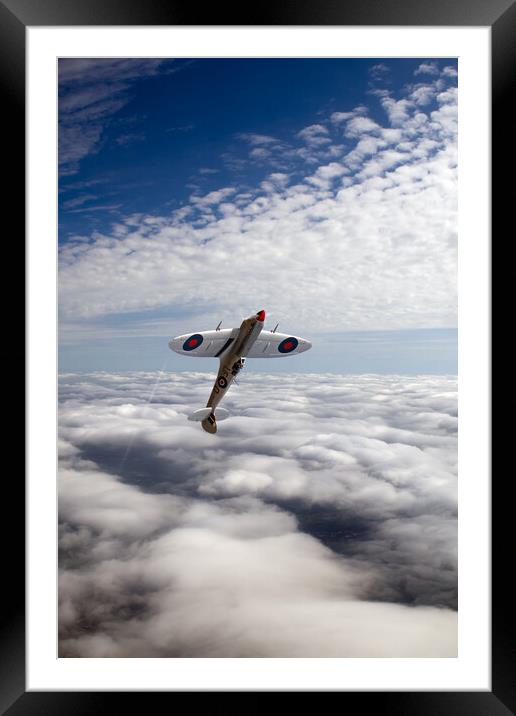 Silver Spitfire - slipping the surly bonds ... Framed Mounted Print by Gary Eason