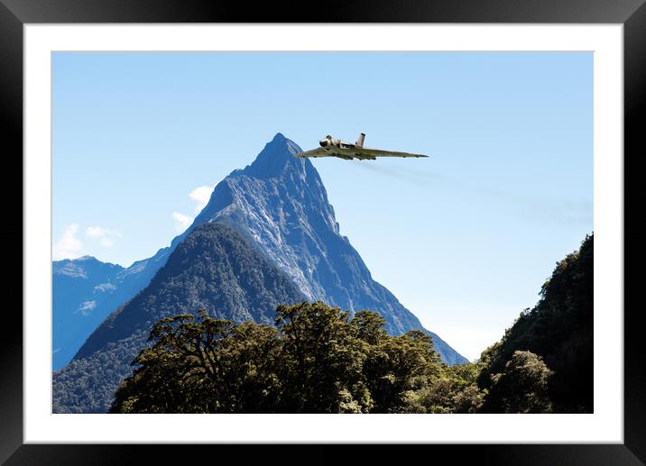 Vulcan in Milford Sound Framed Mounted Print by Gary Eason