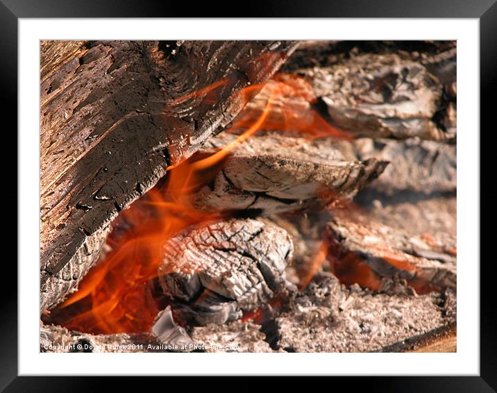 campfire Framed Mounted Print by Dorota Kurek