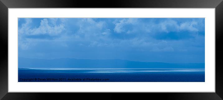 Blue Seascape Framed Mounted Print by Derek Whitton