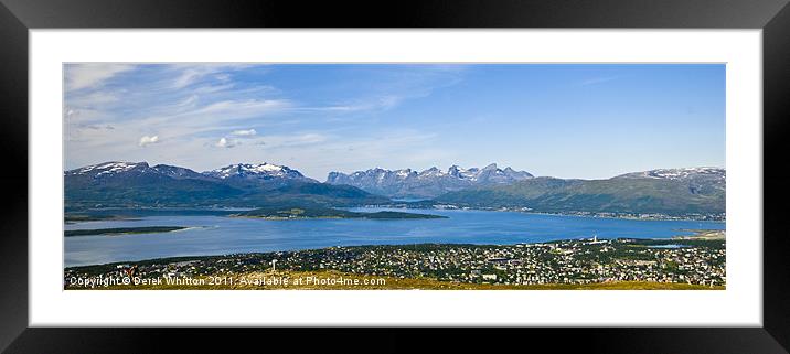 Tromso Panorama Framed Mounted Print by Derek Whitton