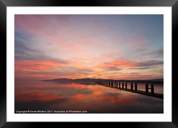 River Tay Sunrise Dundee 2 Framed Mounted Print by Derek Whitton