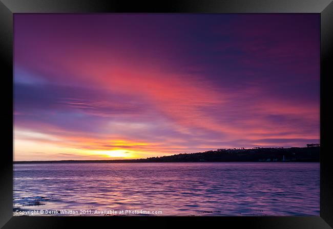 Tayport Dawn 3 Framed Print by Derek Whitton