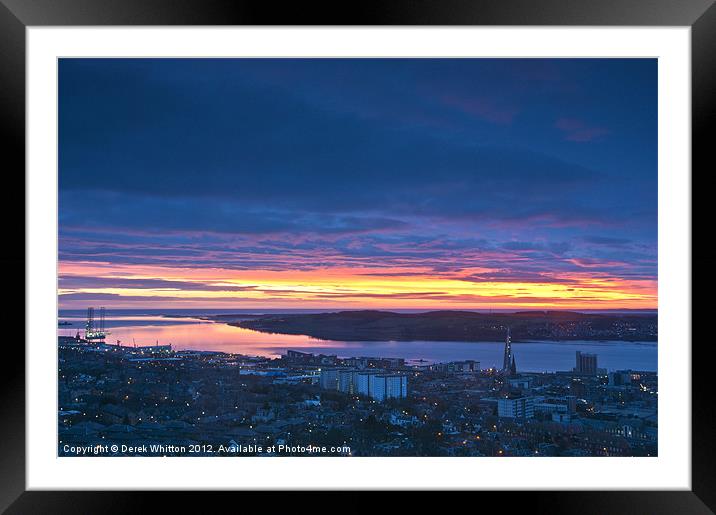 Dundee Dawn Framed Mounted Print by Derek Whitton