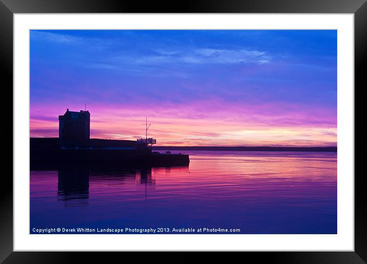 Brought Ferry Castle 3 Framed Mounted Print by Derek Whitton