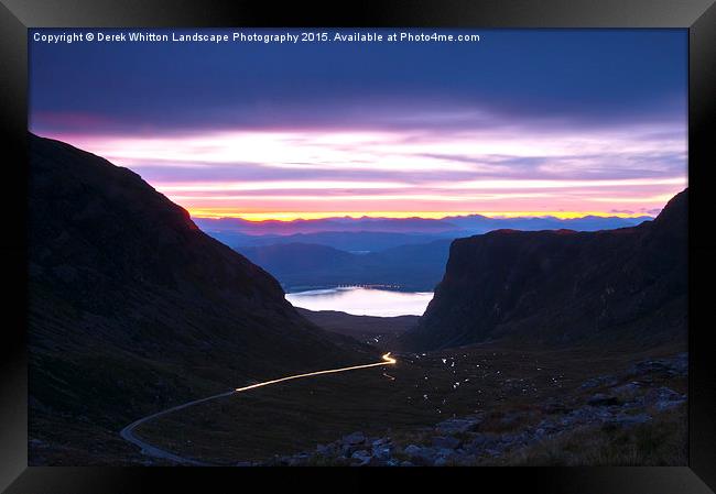  Bealach na Ba Dawn Framed Print by Derek Whitton