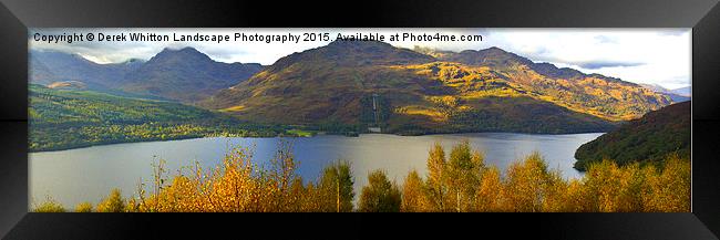  Loch Lomond Panoramic Framed Print by Derek Whitton