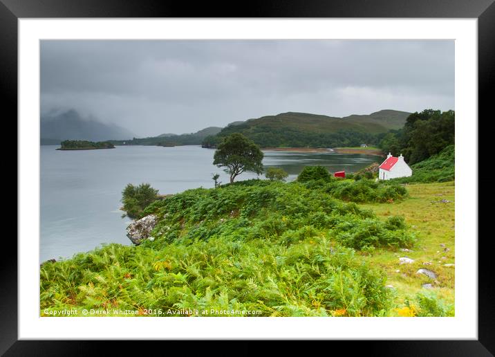 Red Roofed Cottage 11 Framed Mounted Print by Derek Whitton