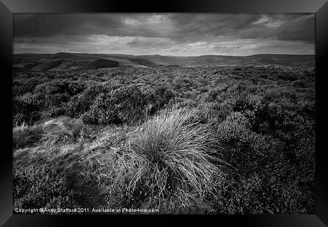 Wet Withens, Eyam Moor Framed Print by Andy Stafford