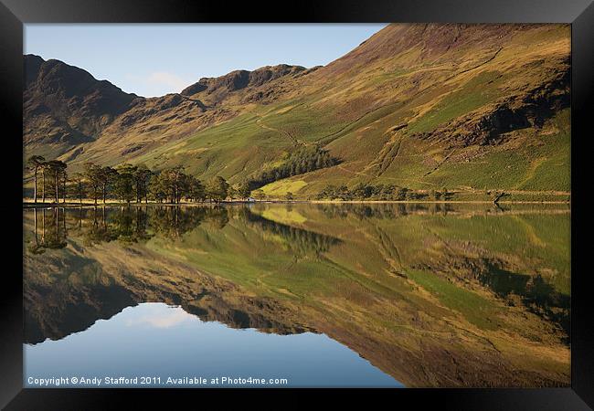 Buttermere Reflections Framed Print by Andy Stafford
