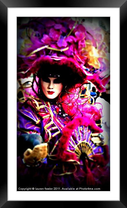 Carnivale Framed Mounted Print by lauren fowler