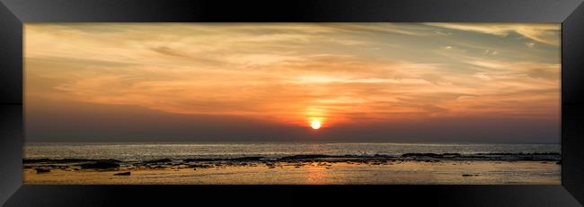 A sunset panorama Framed Print by Hassan Najmy