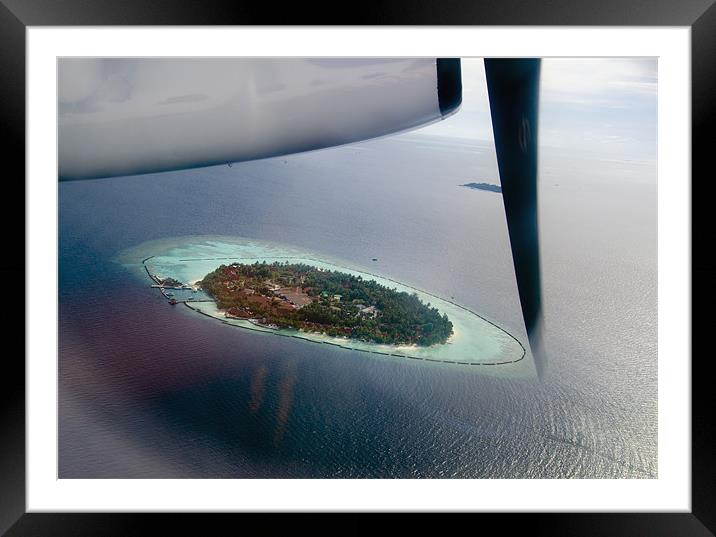 small island Framed Mounted Print by Hassan Najmy