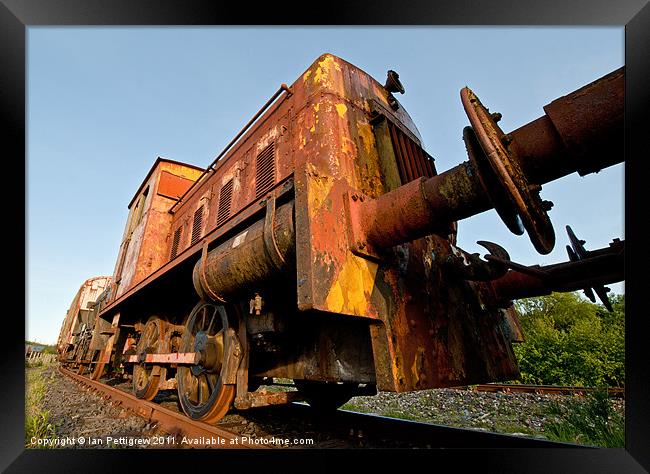 A Rusty push Framed Print by Ian Pettigrew