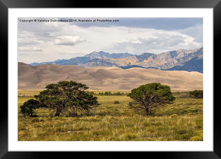 The Great Sand Dunes National Park, Colorado, USA Framed Mounted Print by Nataliya Dubrovskaya