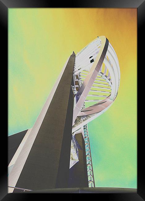 Spinnaker Tower Framed Print by michelle rook