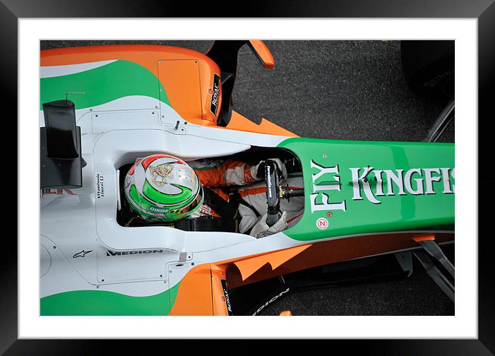 Vitantonio Liuzzi -  Force India Framed Mounted Print by SEAN RAMSELL