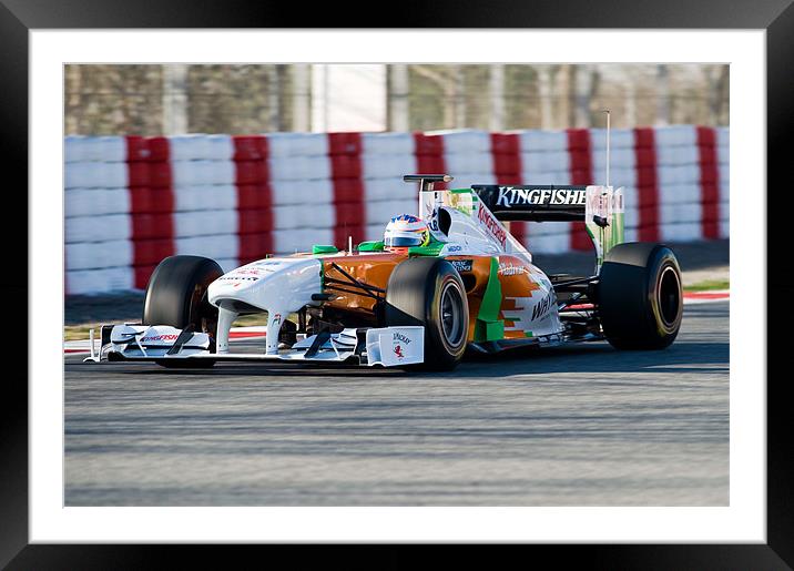 Paul Di Resta - Force India 2011 Framed Mounted Print by SEAN RAMSELL