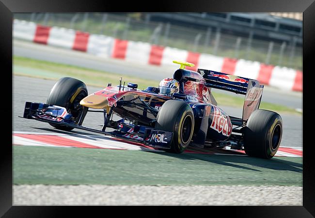 Sebastien Buemi - Toro Rosso 2011 Framed Print by SEAN RAMSELL