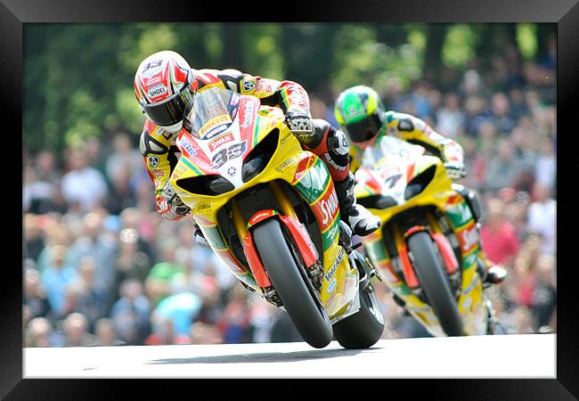 Tommy Hill & Michael Laverty - BSB 2011 Framed Print by SEAN RAMSELL