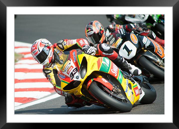 Tommy Hill - Swan Yamaha 2011 Framed Mounted Print by SEAN RAMSELL