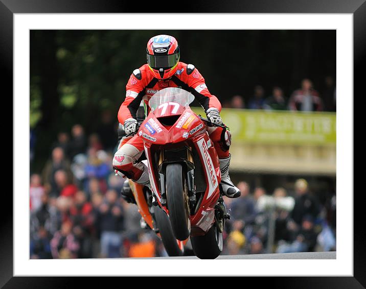 Barry Burell - Superstock 1000 2010 Framed Mounted Print by SEAN RAMSELL