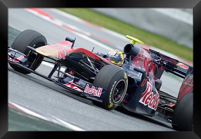 Jaime Alguersuari - Toro Rosso 2010 Framed Print by SEAN RAMSELL
