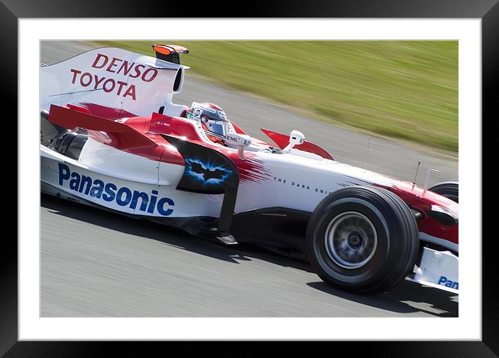 Jarno Trulli - Toyota F1 2008 Framed Mounted Print by SEAN RAMSELL