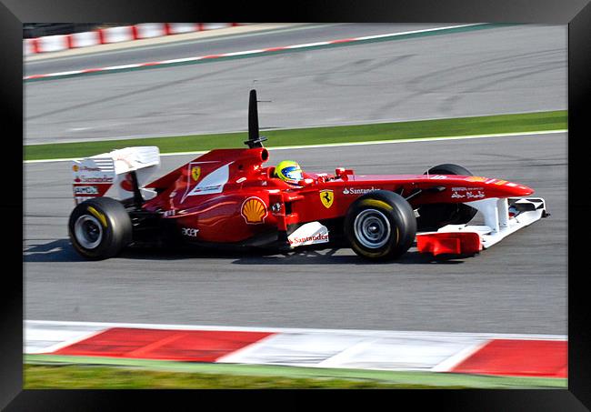Felipe Massa - Scuderia Ferrari 2011 Framed Print by SEAN RAMSELL