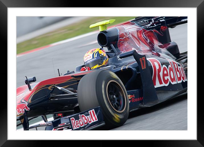 Jamie Alguersuari - Toro Rosso - 2010 Framed Mounted Print by SEAN RAMSELL