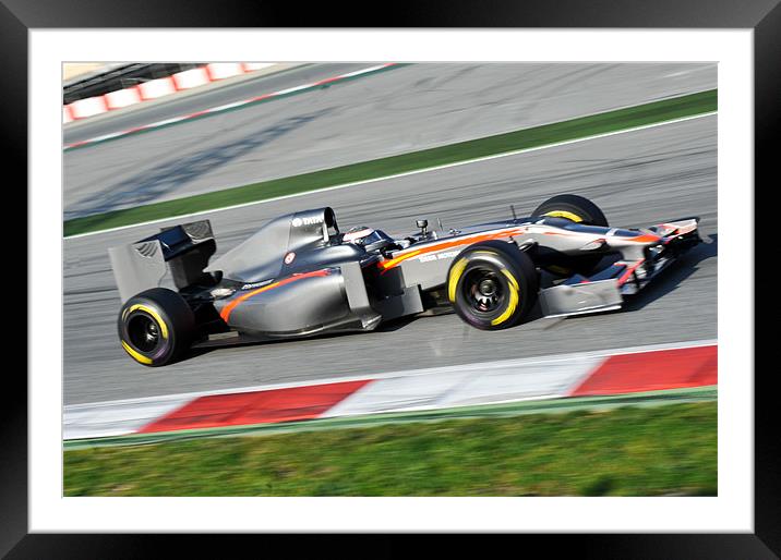 Hispania Racing F1 Team - 2011 Framed Mounted Print by SEAN RAMSELL