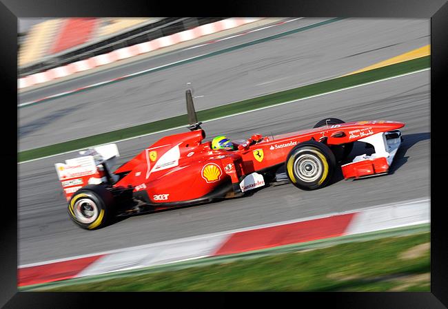 Felipe Massa - 2011 - Ferrari Framed Print by SEAN RAMSELL