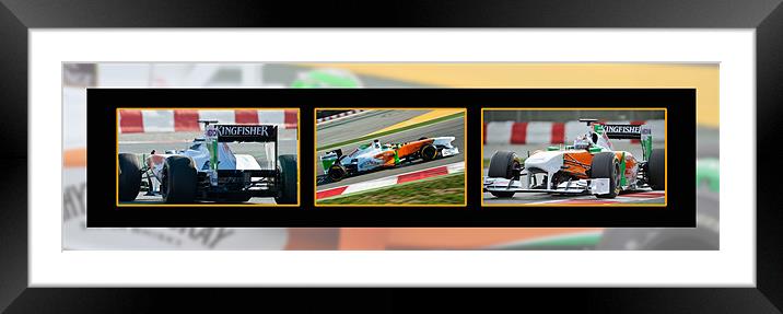Adrian Sutil - Force India Collection 2011 Framed Mounted Print by SEAN RAMSELL