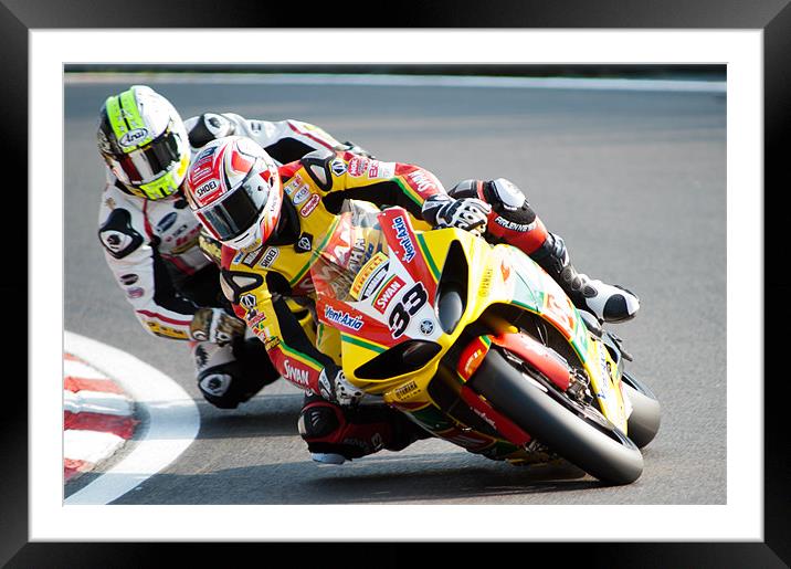 Tommy Hill - 2011 - Swan Yamaha Framed Mounted Print by SEAN RAMSELL