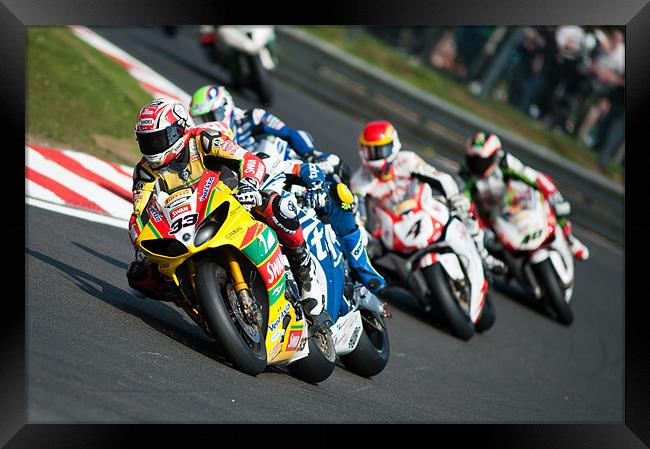 Tommy Hill Leading the pack 2011 Framed Print by SEAN RAMSELL