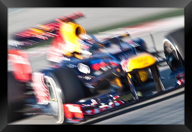 Sebastian Vettel 2012 Framed Print by SEAN RAMSELL
