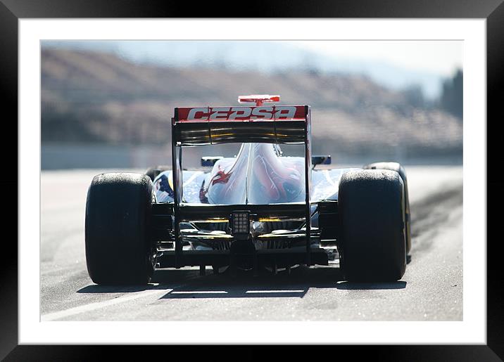 Jean-Éric Vergne - Toro Rosso - 2012 Framed Mounted Print by SEAN RAMSELL