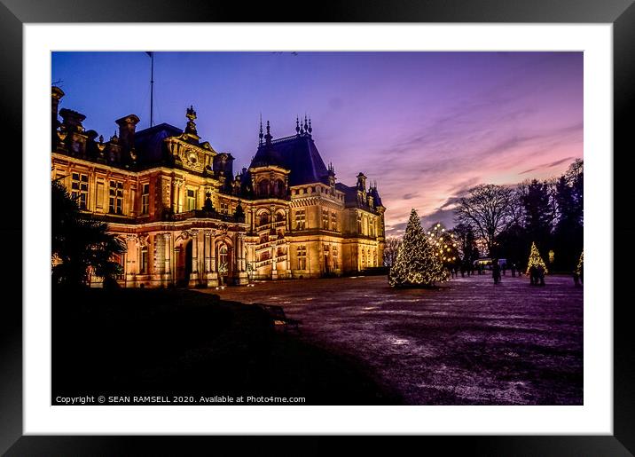 Waddesdon Manor at Christmas Time Framed Mounted Print by SEAN RAMSELL