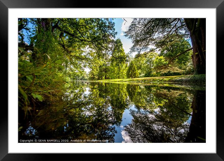Burghley House River Framed Mounted Print by SEAN RAMSELL