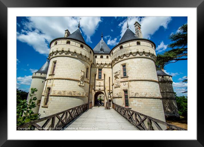Chateau de Chaumont Framed Mounted Print by SEAN RAMSELL