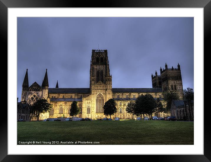 Durham Cathedral Framed Mounted Print by Neil Young