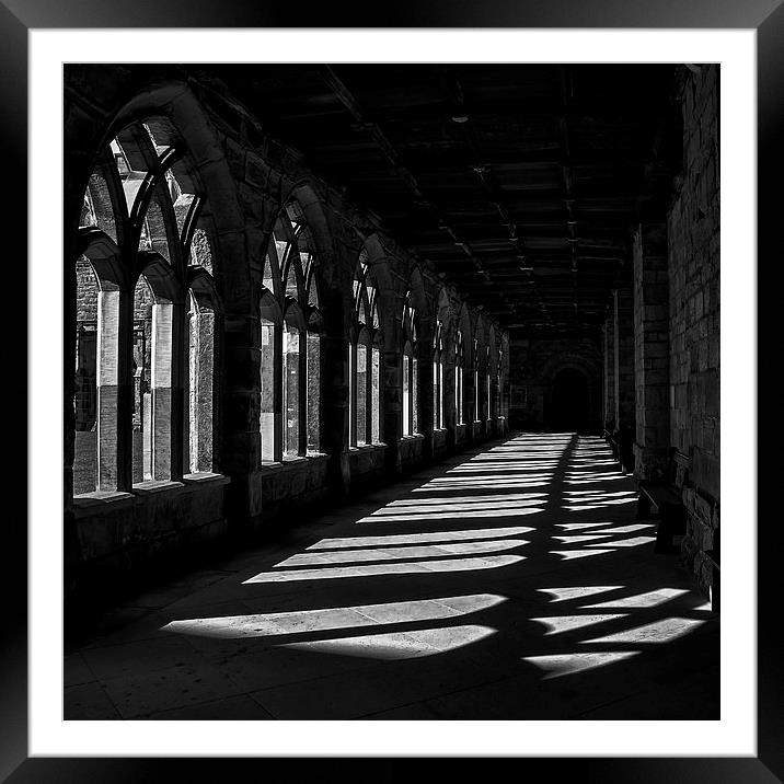 Durham Cathedral Cloisters Framed Mounted Print by Neil Young