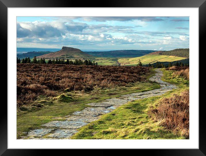 Roseberry Topping from Cleveland Way Framed Mounted Print by Neil Young