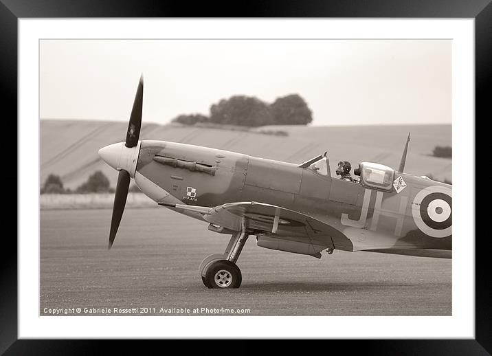 SPITFIRE! Framed Mounted Print by Gabriele Rossetti