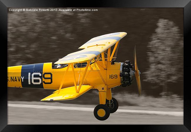 NAVY TRAINER Framed Print by Gabriele Rossetti