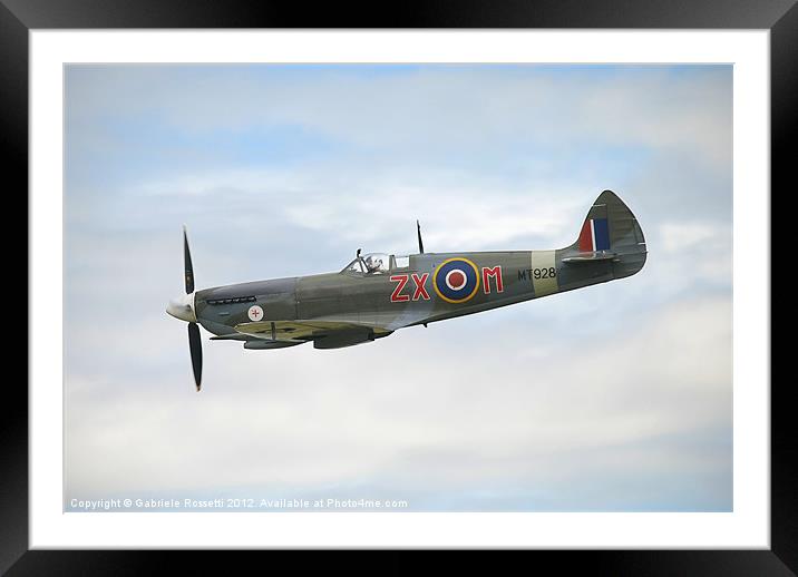 SPITFIRE #2 Framed Mounted Print by Gabriele Rossetti