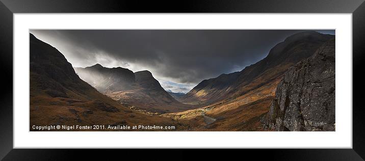 Three Sisters Glencoe Framed Mounted Print by Creative Photography Wales