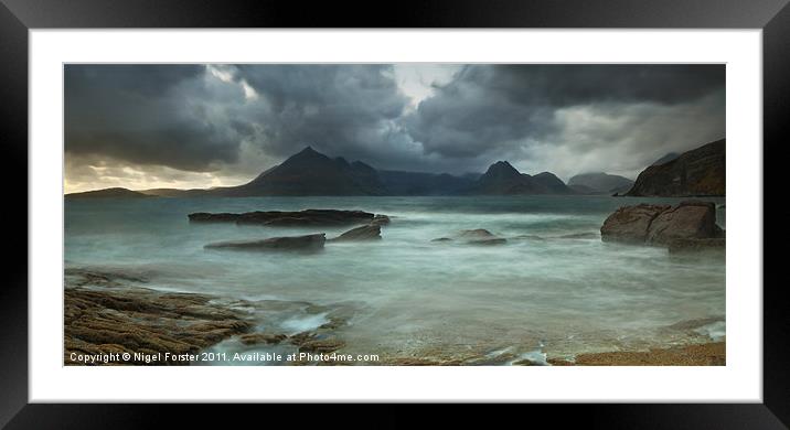 Cuillins Storm from Elgol Framed Mounted Print by Creative Photography Wales
